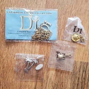 NWOT DI Carribbean Charm Bracelet‎ Set with 4 Charms